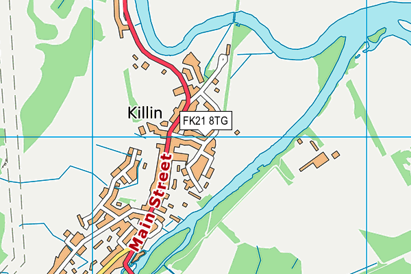 FK21 8TG map - OS VectorMap District (Ordnance Survey)