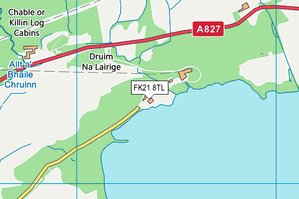 FK21 8TL map - OS VectorMap District (Ordnance Survey)