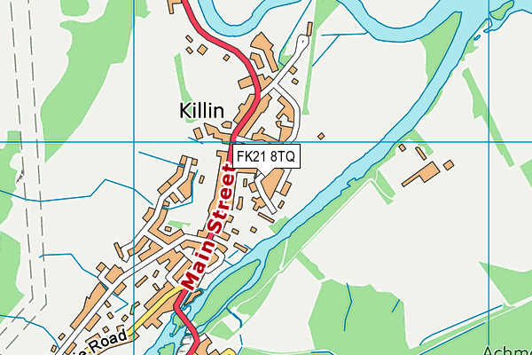 FK21 8TQ map - OS VectorMap District (Ordnance Survey)