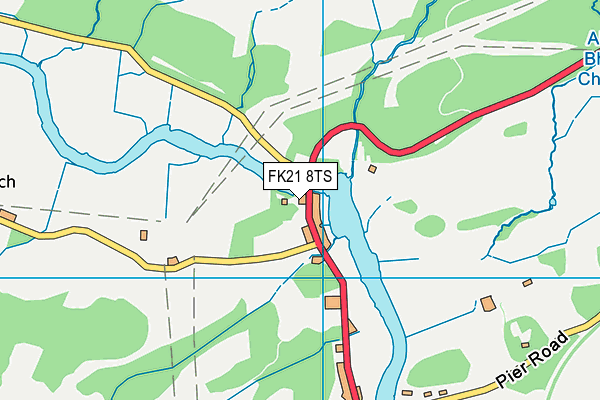 FK21 8TS map - OS VectorMap District (Ordnance Survey)