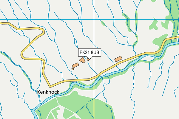 FK21 8UB map - OS VectorMap District (Ordnance Survey)