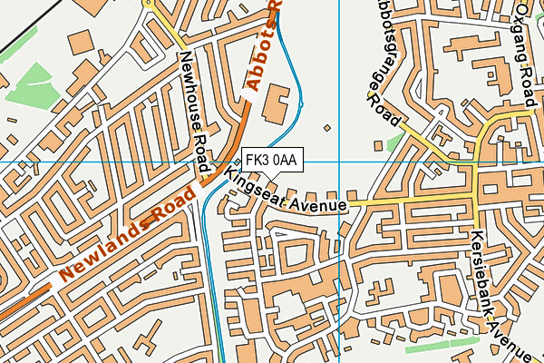 FK3 0AA map - OS VectorMap District (Ordnance Survey)