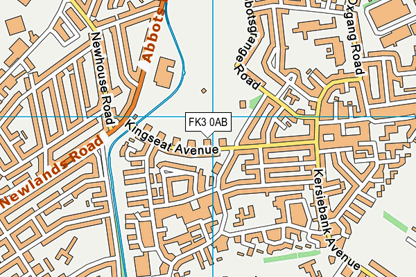 FK3 0AB map - OS VectorMap District (Ordnance Survey)