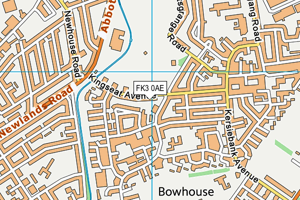 FK3 0AE map - OS VectorMap District (Ordnance Survey)