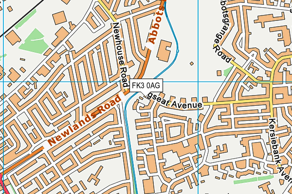 FK3 0AG map - OS VectorMap District (Ordnance Survey)