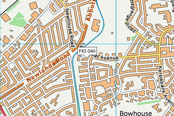 FK3 0AH map - OS VectorMap District (Ordnance Survey)