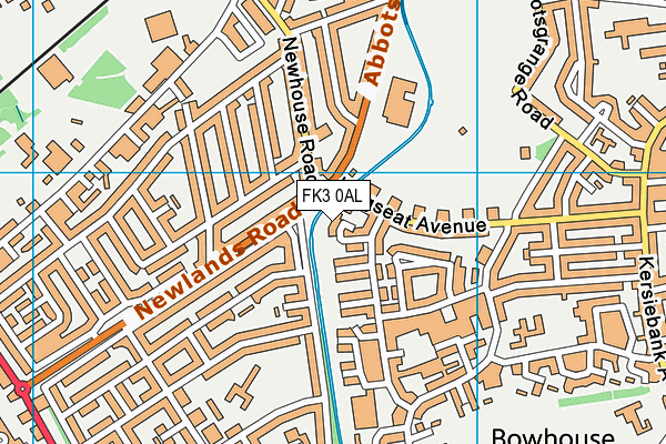 FK3 0AL map - OS VectorMap District (Ordnance Survey)