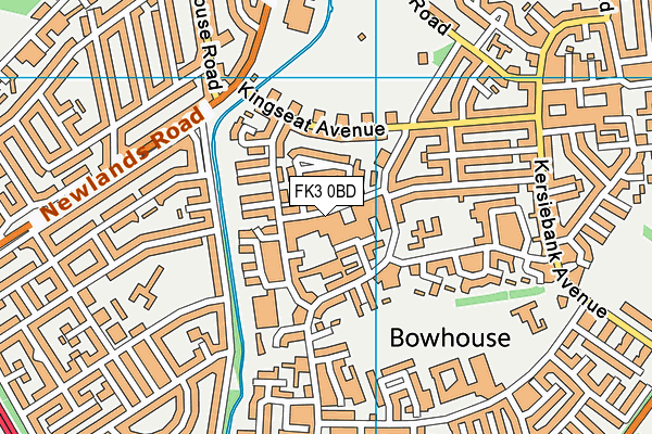 FK3 0BD map - OS VectorMap District (Ordnance Survey)