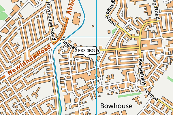 FK3 0BG map - OS VectorMap District (Ordnance Survey)