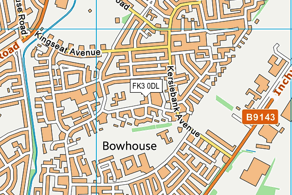 FK3 0DL map - OS VectorMap District (Ordnance Survey)