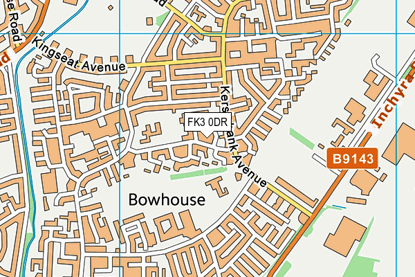 FK3 0DR map - OS VectorMap District (Ordnance Survey)