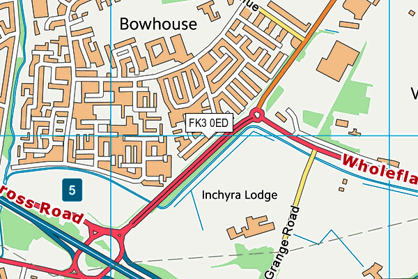 FK3 0ED map - OS VectorMap District (Ordnance Survey)