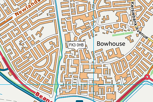 FK3 0HB map - OS VectorMap District (Ordnance Survey)