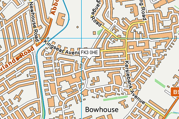 FK3 0HE map - OS VectorMap District (Ordnance Survey)