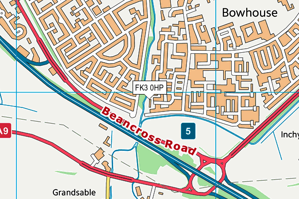 FK3 0HP map - OS VectorMap District (Ordnance Survey)