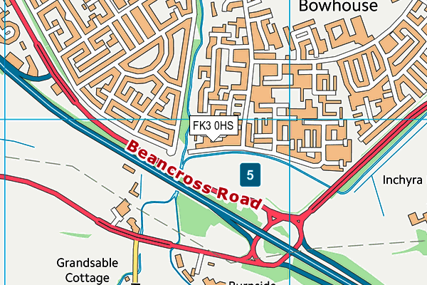 FK3 0HS map - OS VectorMap District (Ordnance Survey)