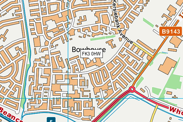 FK3 0HW map - OS VectorMap District (Ordnance Survey)