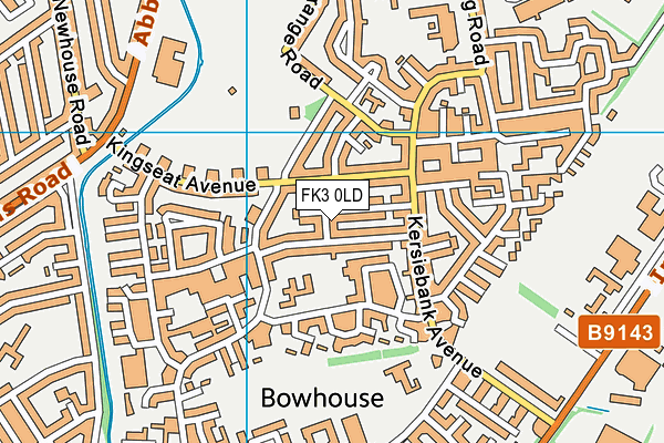 FK3 0LD map - OS VectorMap District (Ordnance Survey)