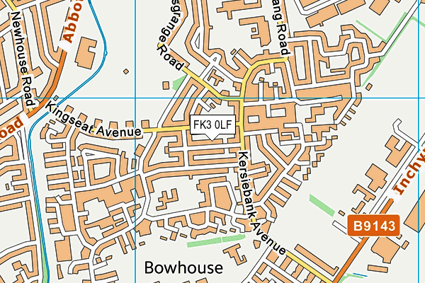 FK3 0LF map - OS VectorMap District (Ordnance Survey)