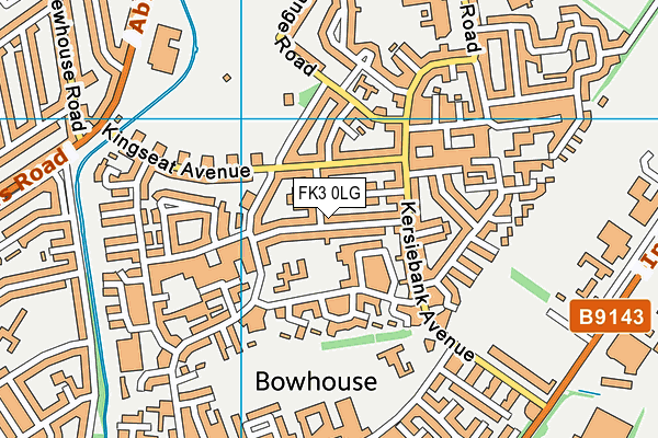 FK3 0LG map - OS VectorMap District (Ordnance Survey)
