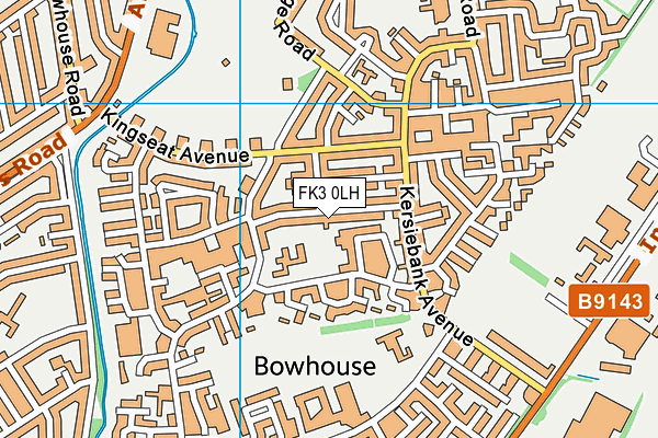 FK3 0LH map - OS VectorMap District (Ordnance Survey)
