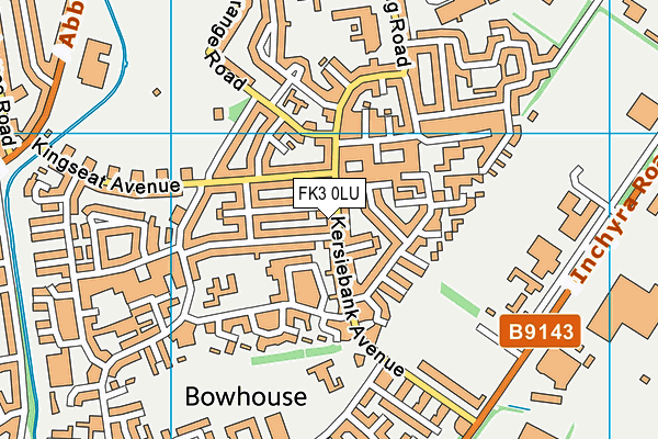 FK3 0LU map - OS VectorMap District (Ordnance Survey)