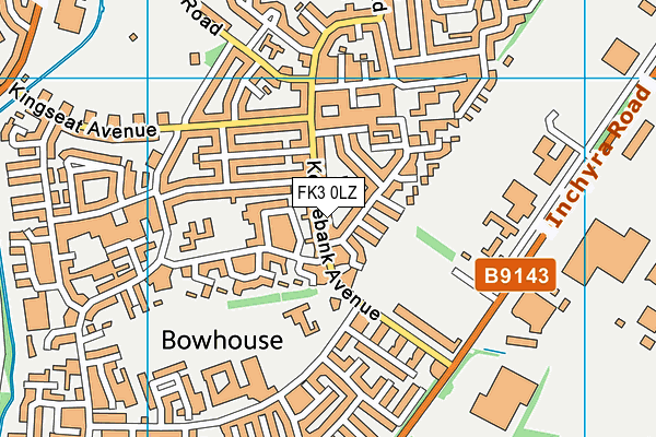 FK3 0LZ map - OS VectorMap District (Ordnance Survey)