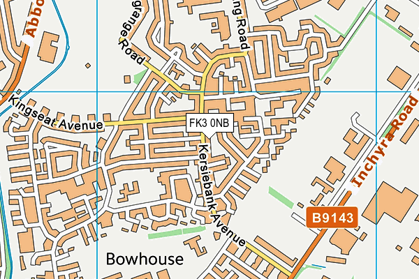 FK3 0NB map - OS VectorMap District (Ordnance Survey)