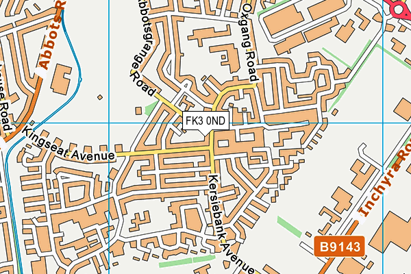 FK3 0ND map - OS VectorMap District (Ordnance Survey)