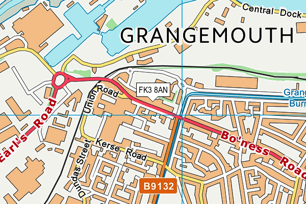 FK3 8AN map - OS VectorMap District (Ordnance Survey)