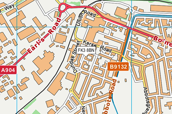FK3 8BN map - OS VectorMap District (Ordnance Survey)