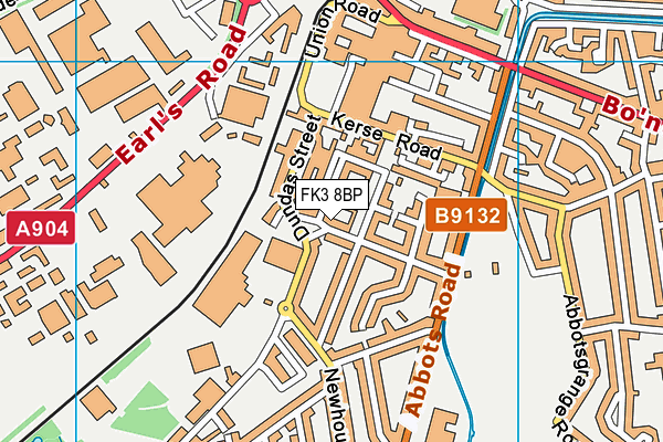 FK3 8BP map - OS VectorMap District (Ordnance Survey)