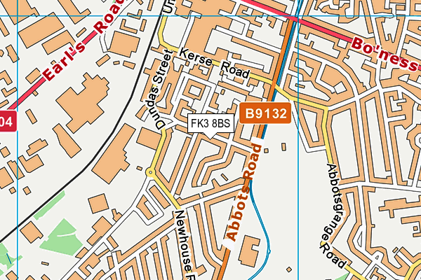 FK3 8BS map - OS VectorMap District (Ordnance Survey)