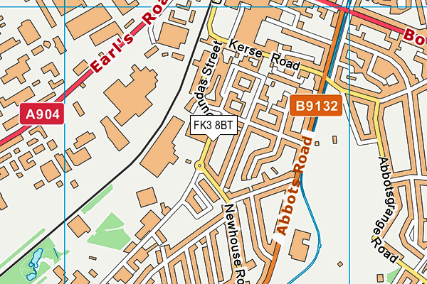 FK3 8BT map - OS VectorMap District (Ordnance Survey)