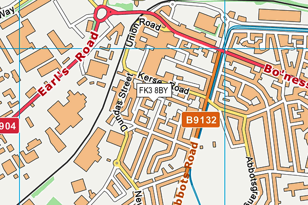 FK3 8BY map - OS VectorMap District (Ordnance Survey)