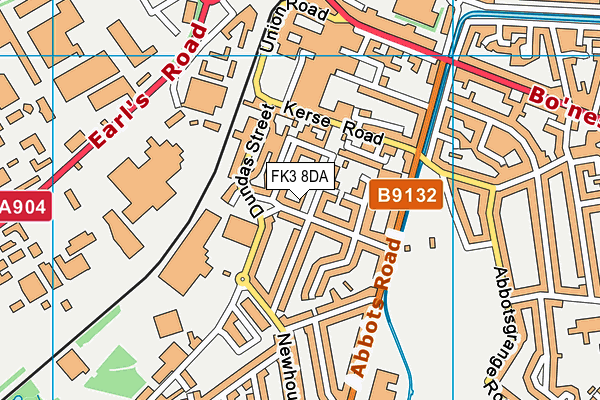 FK3 8DA map - OS VectorMap District (Ordnance Survey)