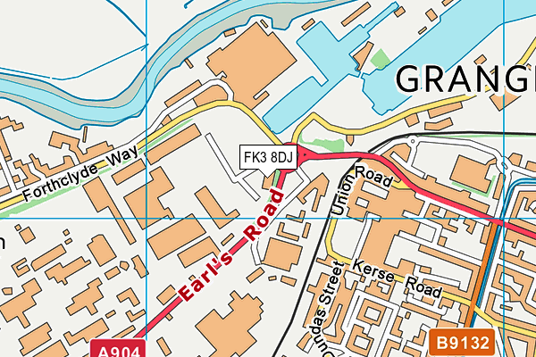 FK3 8DJ map - OS VectorMap District (Ordnance Survey)