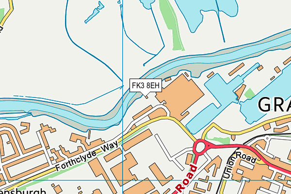 FK3 8EH map - OS VectorMap District (Ordnance Survey)