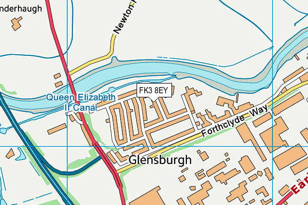 FK3 8EY map - OS VectorMap District (Ordnance Survey)