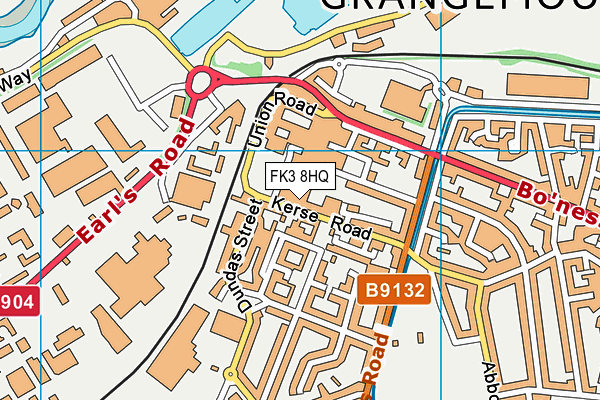 FK3 8HQ map - OS VectorMap District (Ordnance Survey)