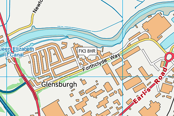 FK3 8HR map - OS VectorMap District (Ordnance Survey)