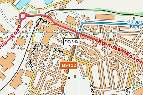 FK3 8HX map - OS VectorMap District (Ordnance Survey)