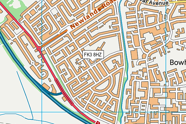 FK3 8HZ map - OS VectorMap District (Ordnance Survey)