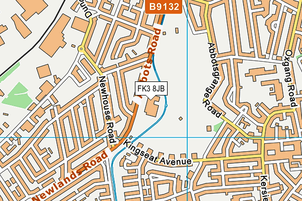 FK3 8JB map - OS VectorMap District (Ordnance Survey)