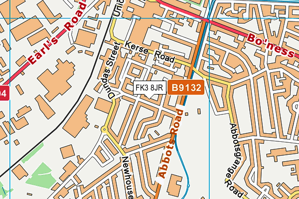 FK3 8JR map - OS VectorMap District (Ordnance Survey)