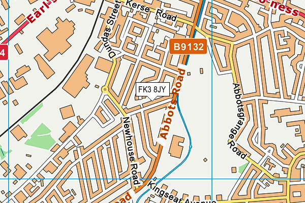 FK3 8JY map - OS VectorMap District (Ordnance Survey)