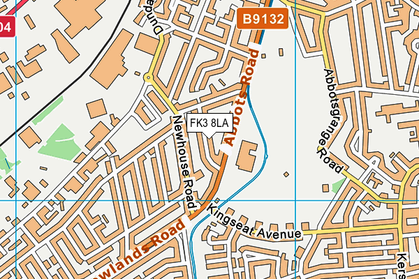 FK3 8LA map - OS VectorMap District (Ordnance Survey)