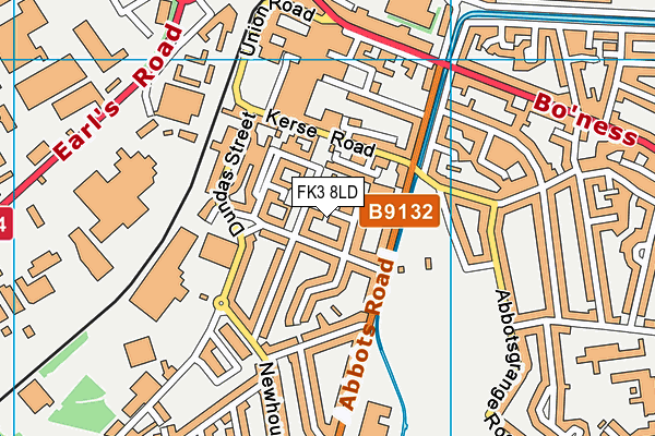 FK3 8LD map - OS VectorMap District (Ordnance Survey)