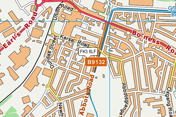 FK3 8LF map - OS VectorMap District (Ordnance Survey)
