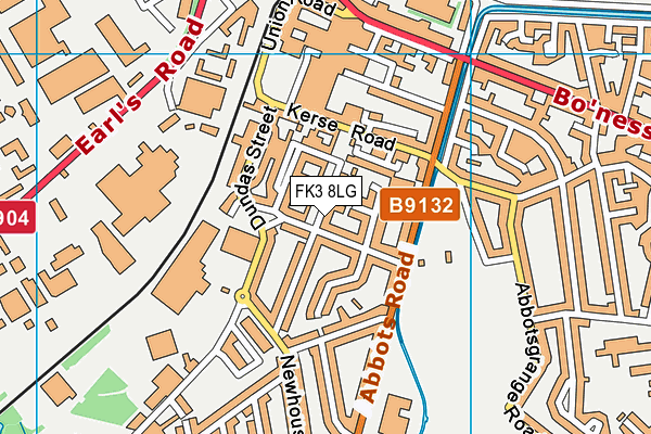FK3 8LG map - OS VectorMap District (Ordnance Survey)